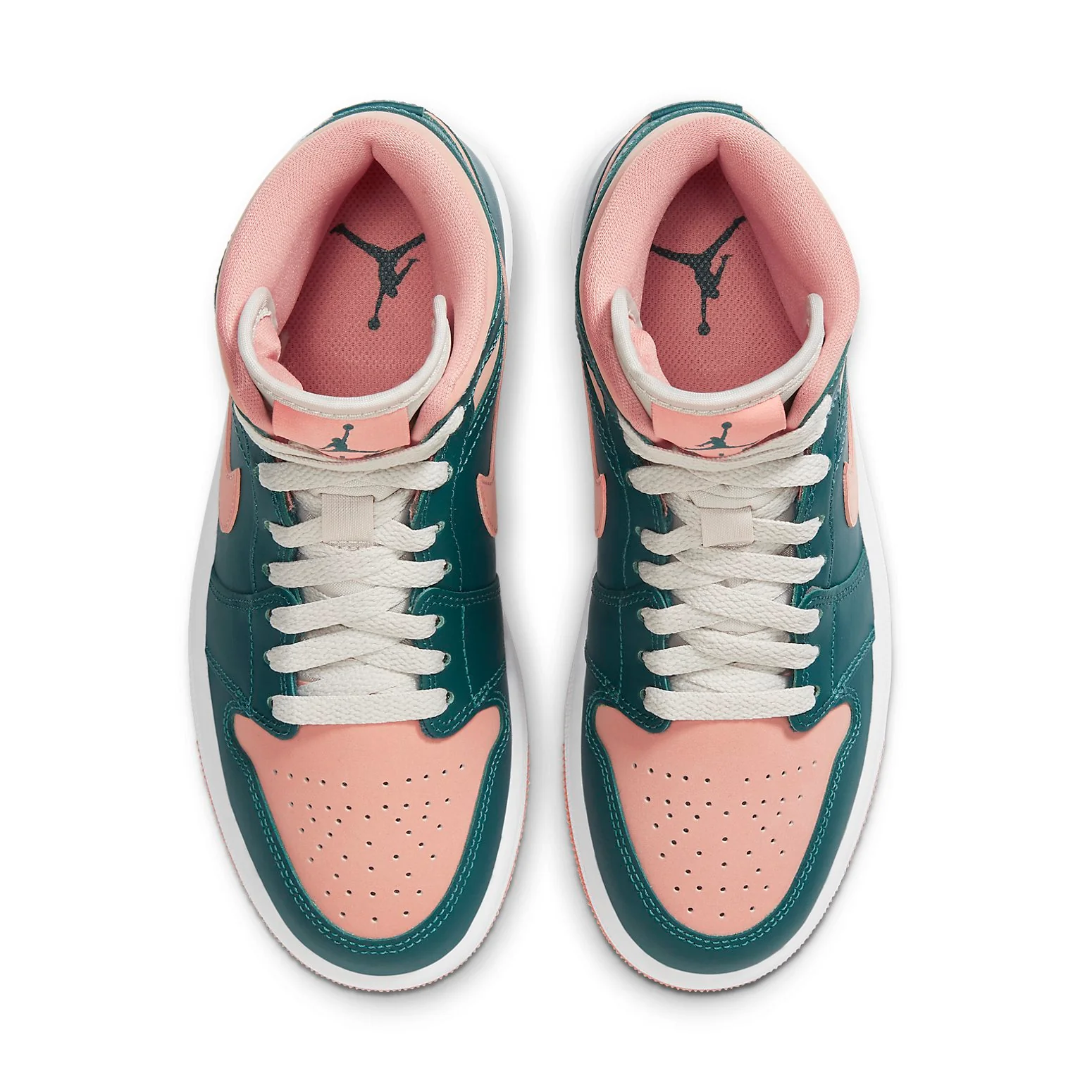 (WMNS) Air Jordan 1 Mid 'Dark Teal Green' BQ6472-308