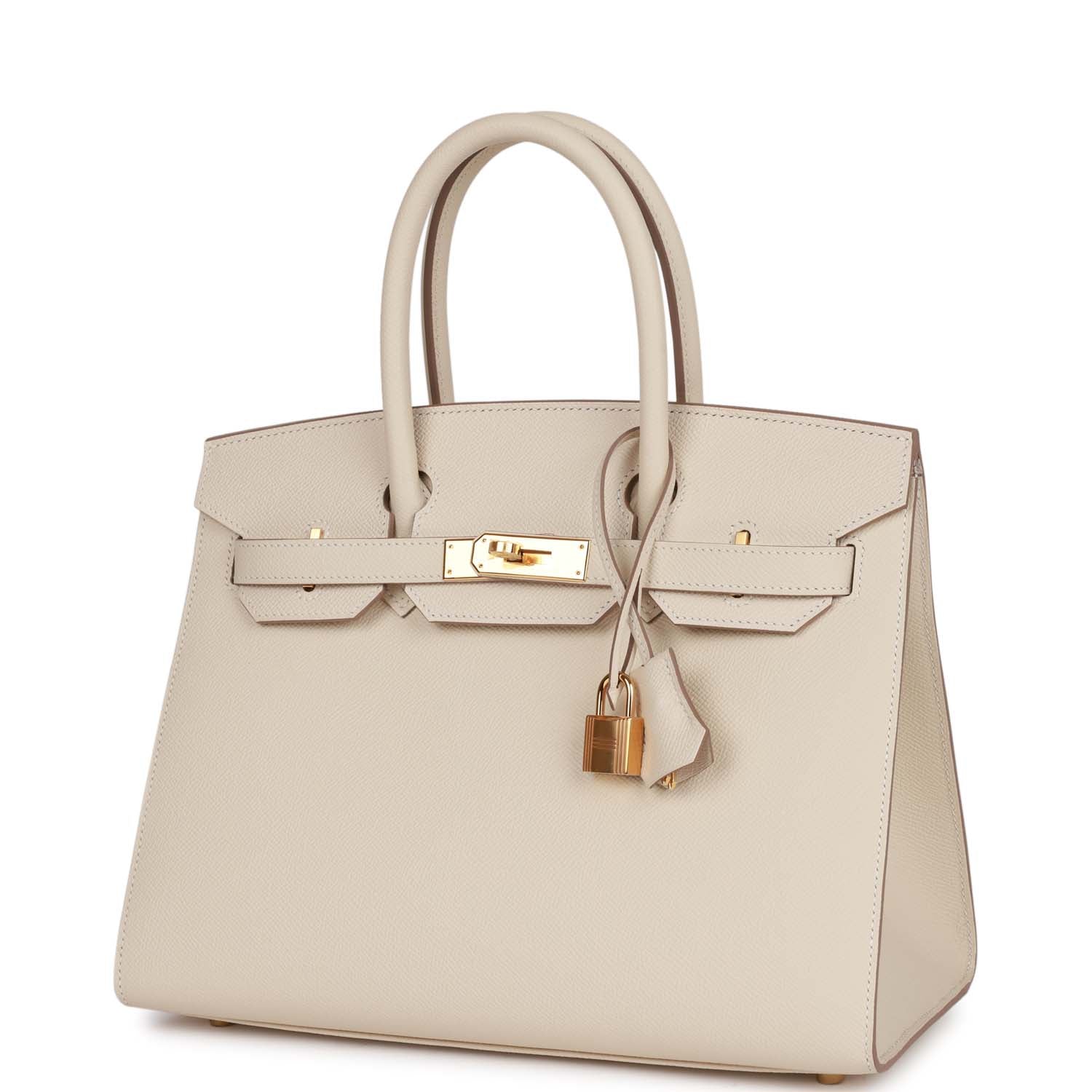 Hermès Birkin Sellier 30 Craie Epsom Gold Hardware