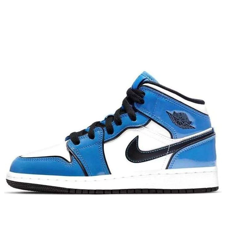 (GS) Air Jordan 1 Mid SE 'Signal Blue' BQ6931-402