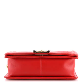 Boy Flap Bag Cube Embossed Lambskin Old Medium