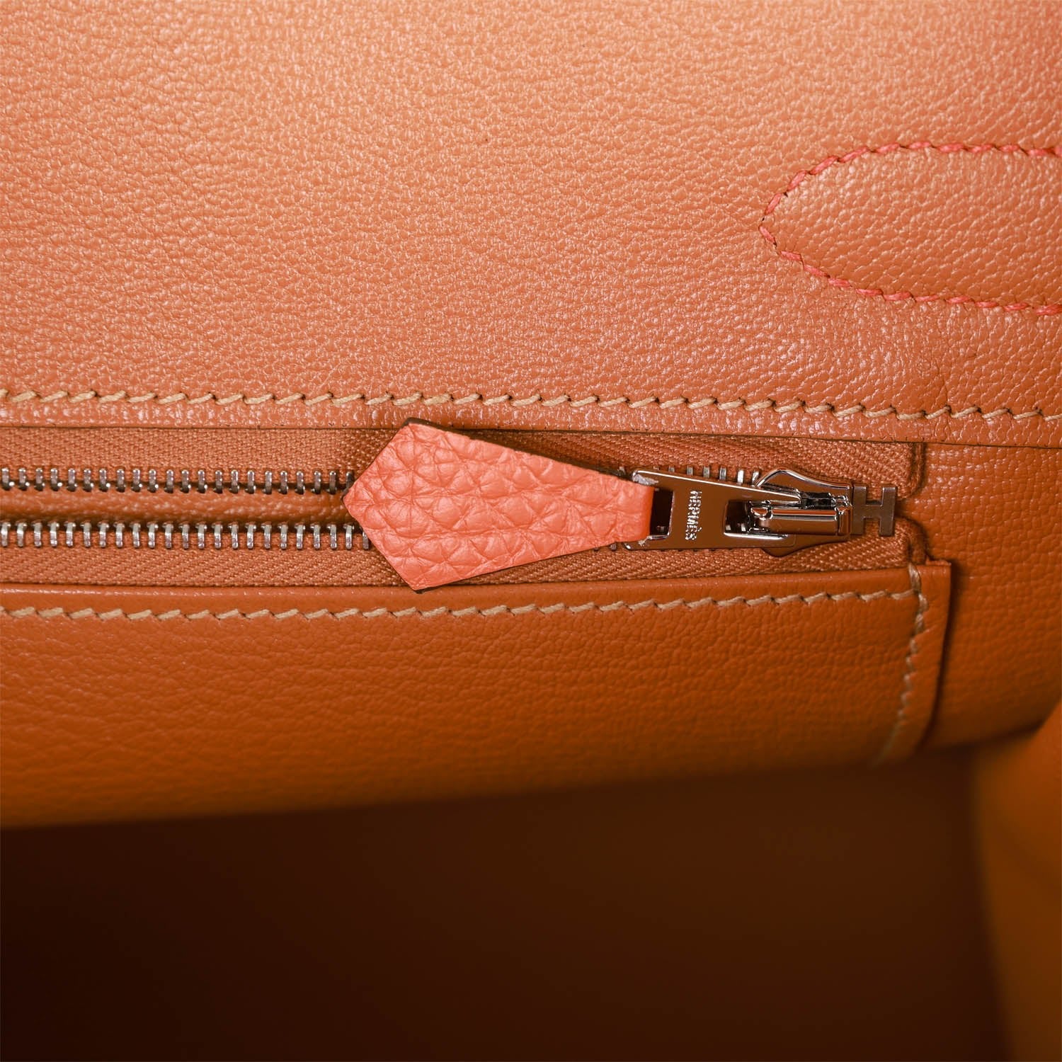 Hermès Birkin 30 Orange Poppy Clemence Palladium Hardware