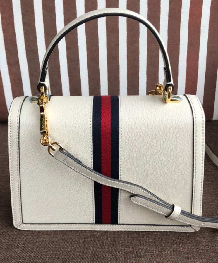 Gucci Ophidia Small Top Handle Bag With Web 652683