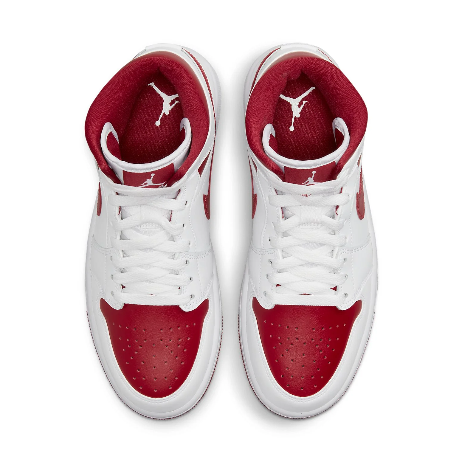 (WMNS) Air Jordan 1 Mid 'White Pomegranate' BQ6472-161