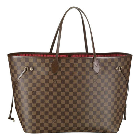LV N51106 Neverfull GM Shoulder Bag Damier Ebene Canvas