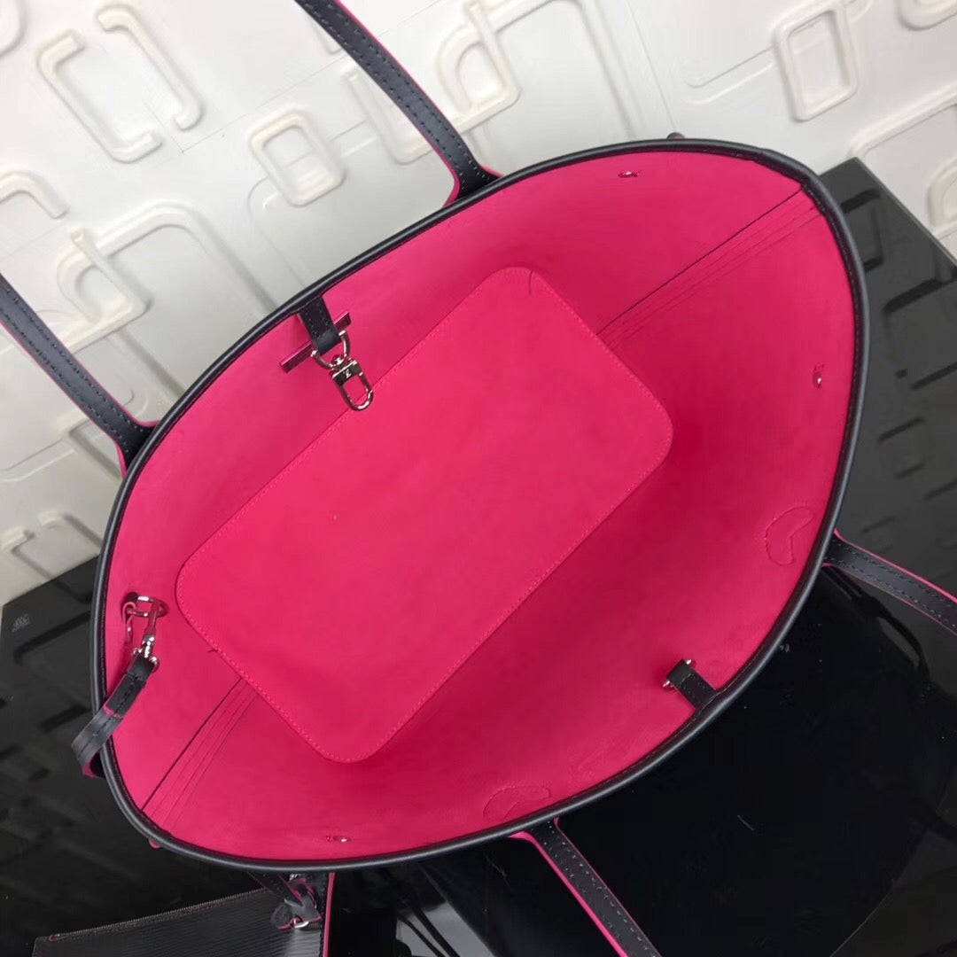 LV Neverfull MM Bag In Noir Epi Leather M54185