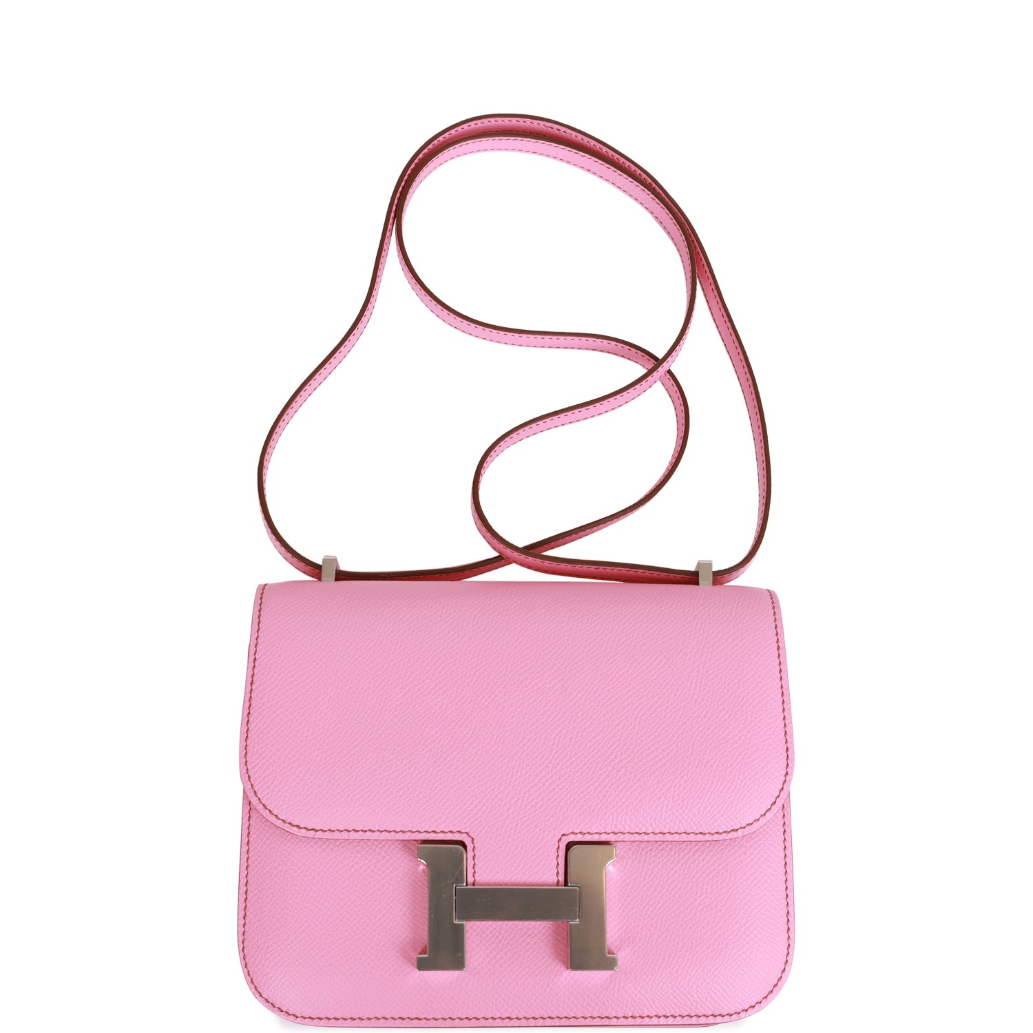 Hermès Constance 18 Bubblegum Epsom Palladium Hardware