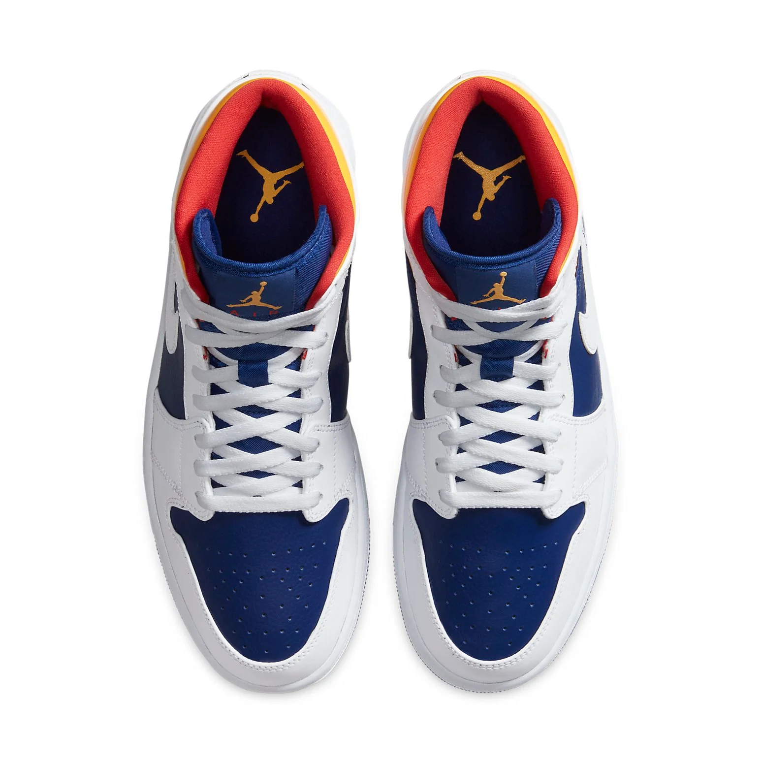 Air Jordan 1 Mid 'White Deep Royal Blue' 554724-131