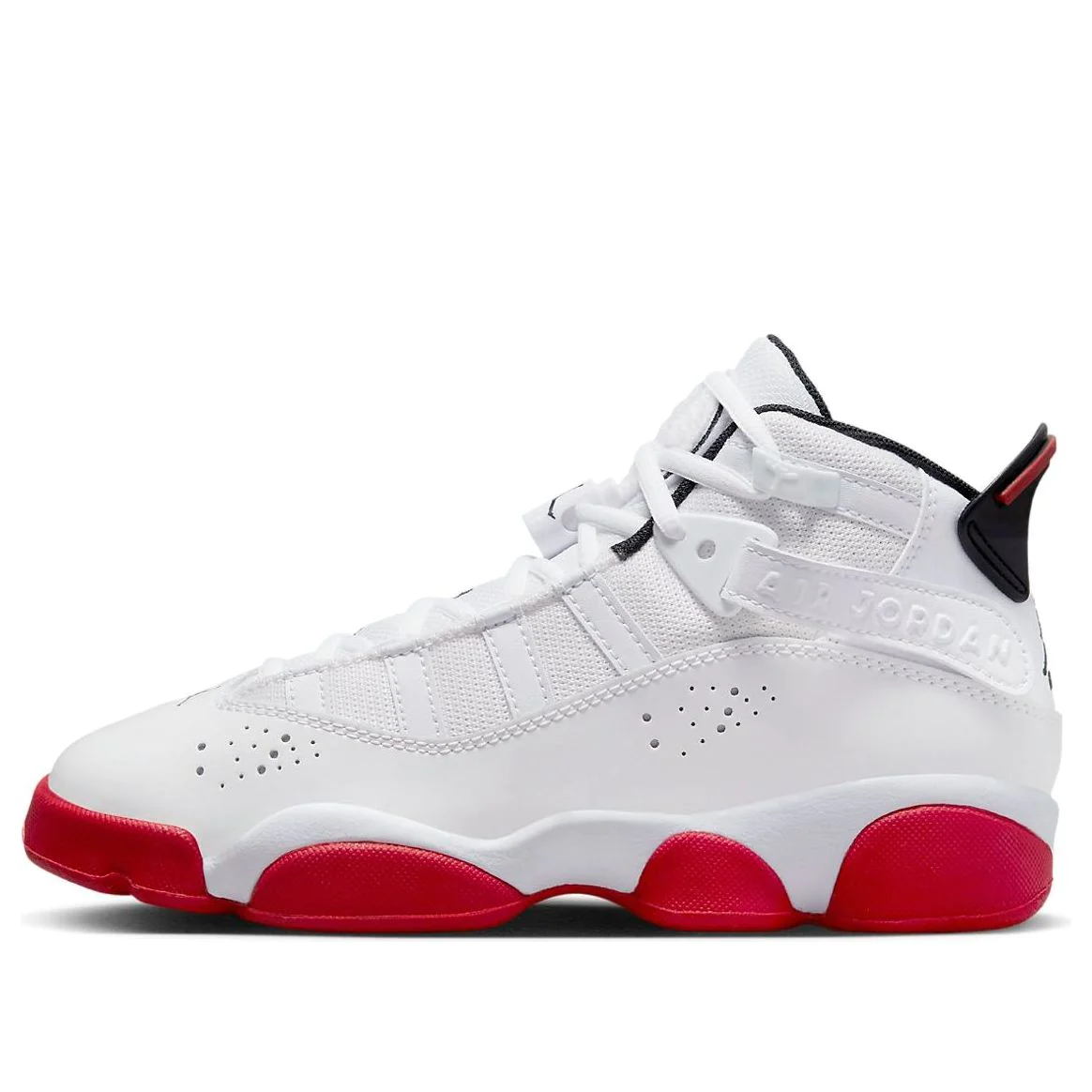 (GS) Air Jordan 6 Rings 'White University Red' 323419-160