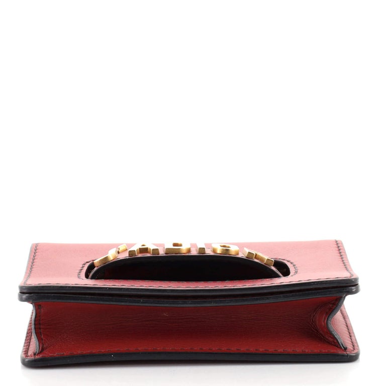 Christian Dior Red J'Adior Flap Bag Matte Calfskin Mini