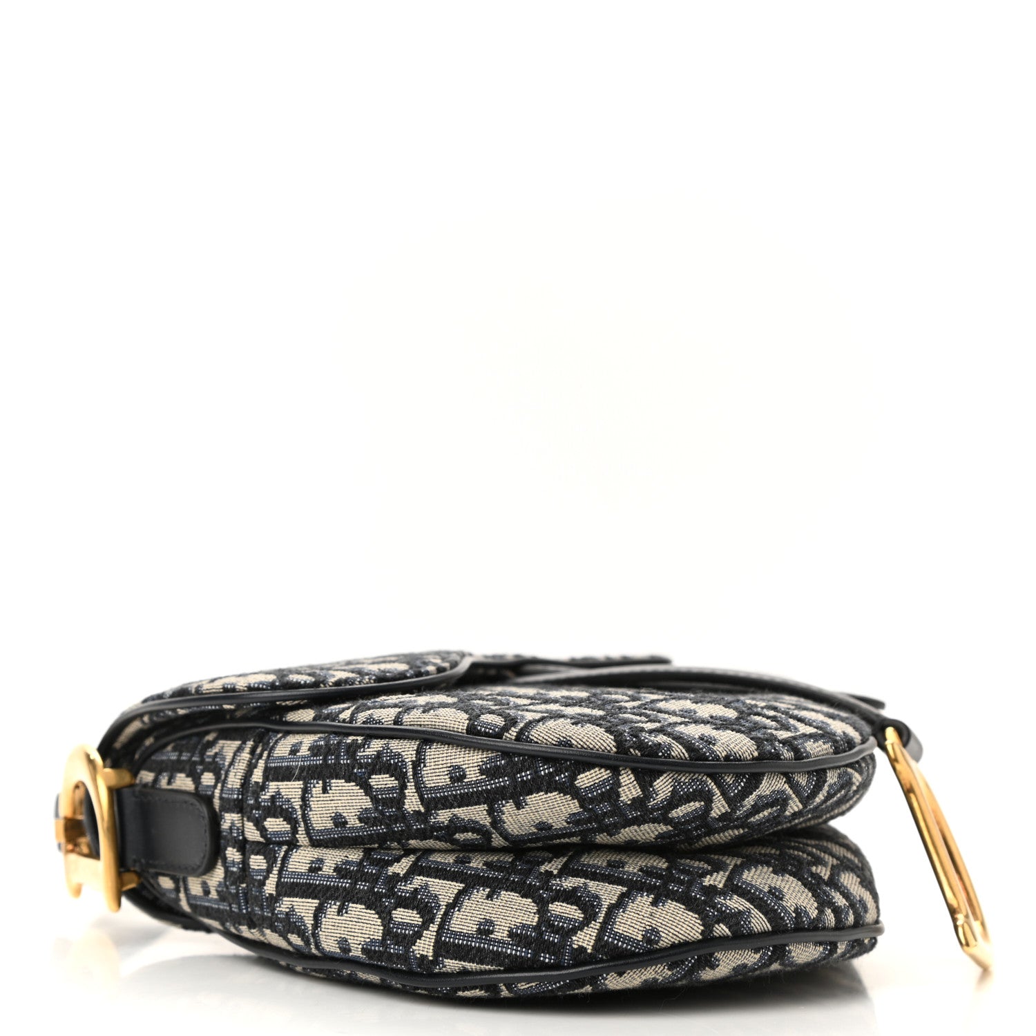 CHRISTIAN DIOR Oblique Saddle Bag Blue