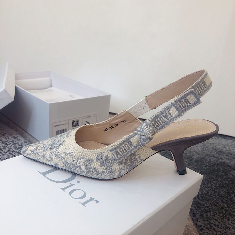 Jacquard Embroidered Bow Sandals