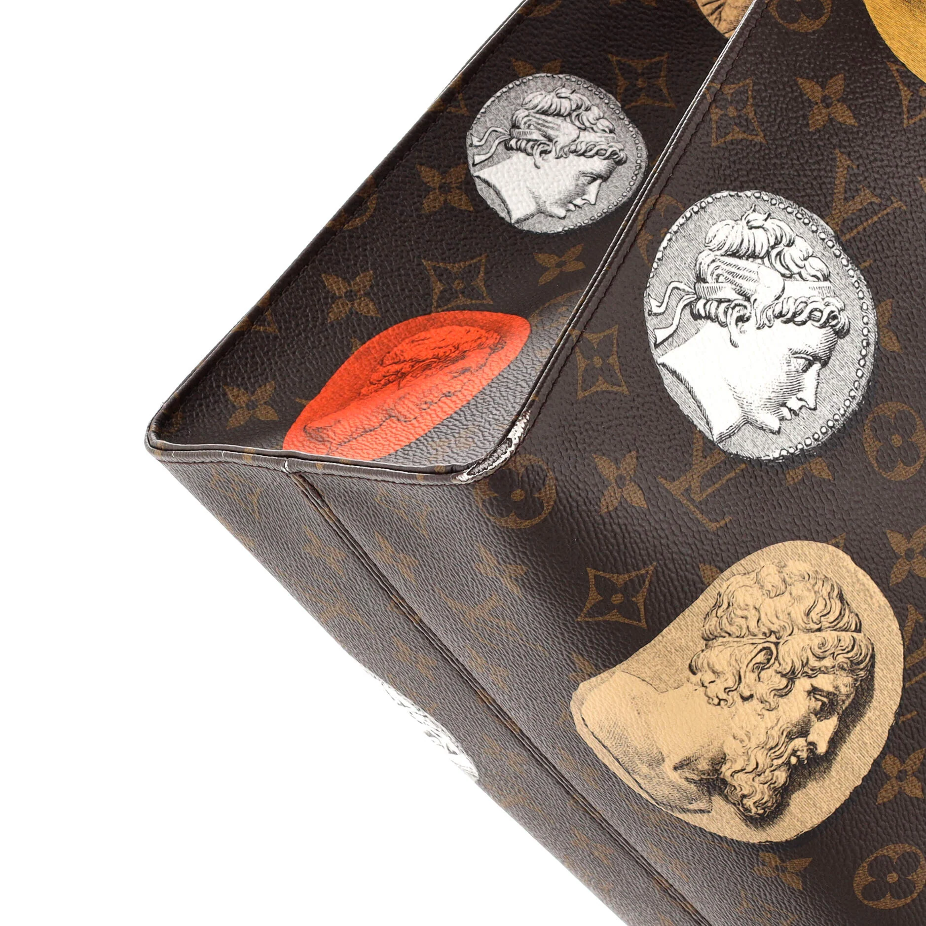 OnTheGo Tote Limited Edition Fornasetti Cameo Monogram Canvas MM