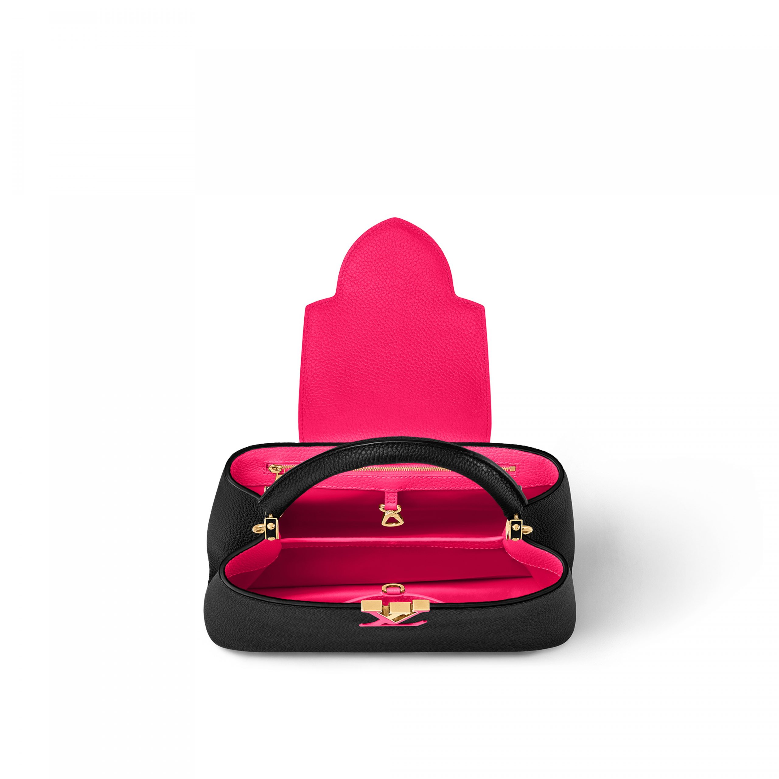 Louis Vuitton M59882 Capucines MM Black Rose Berlingot