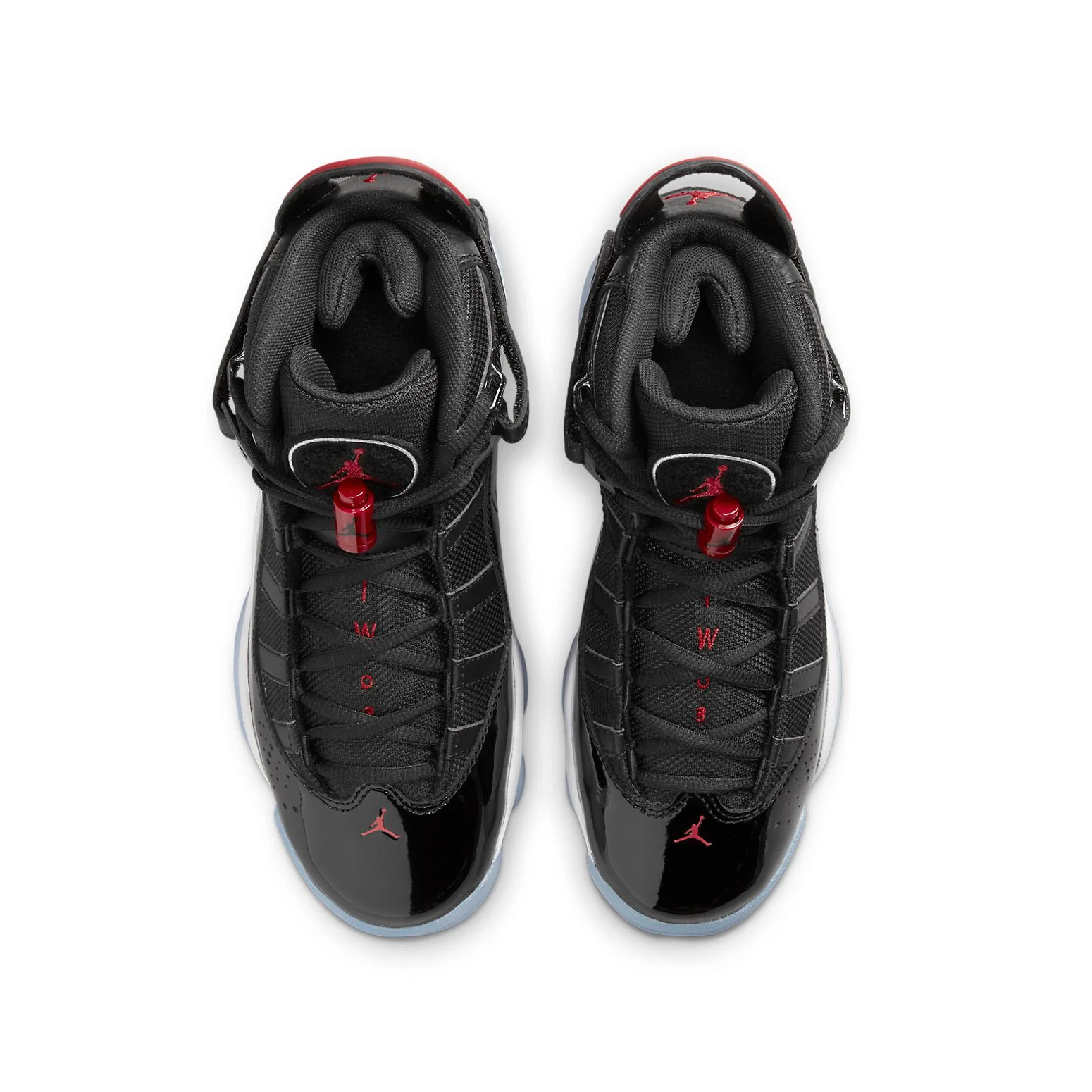 (GS) Air Jordan 6 Rings 'Black Gym Red' 323419-064
