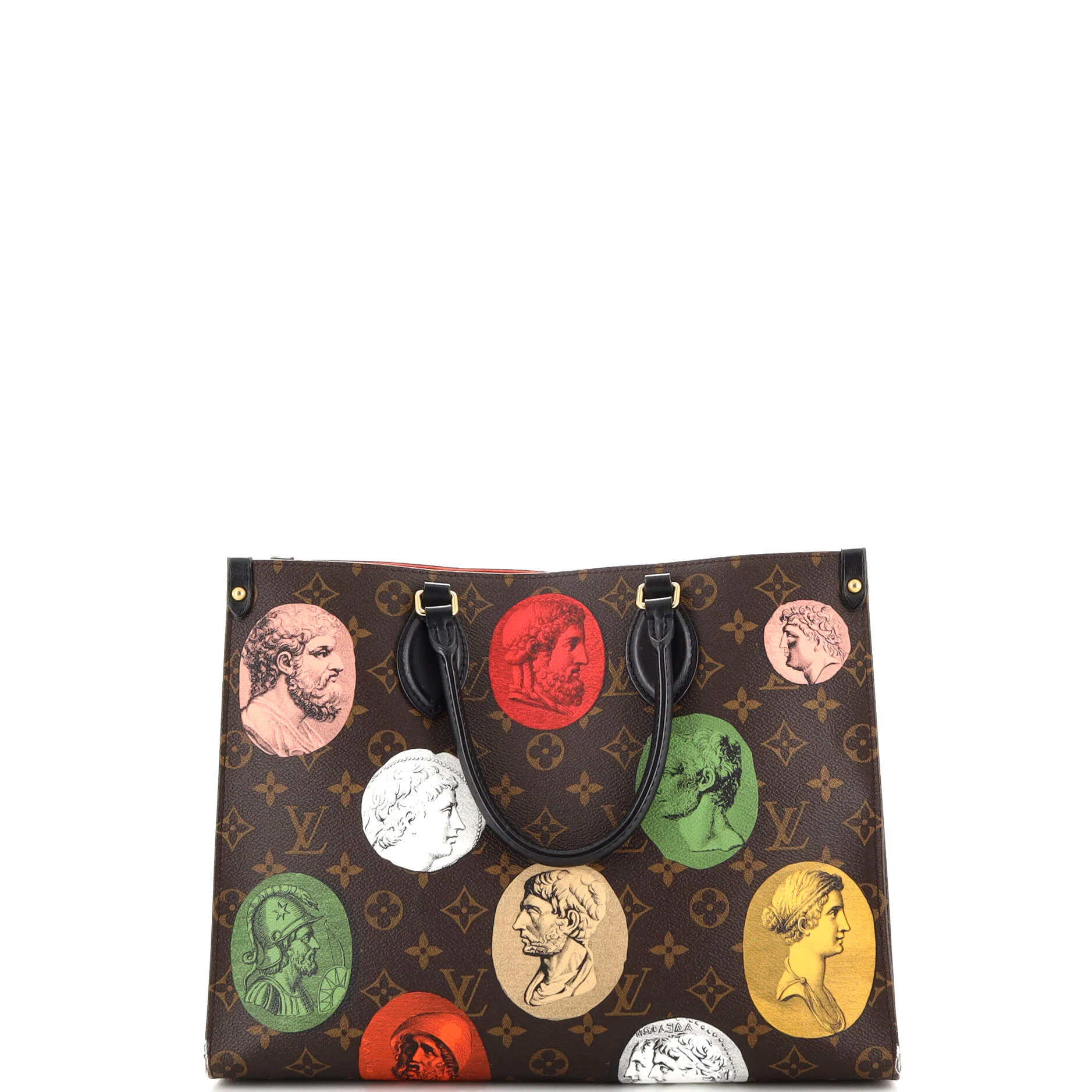 OnTheGo Tote Limited Edition Fornasetti Cameo Monogram Canvas MM