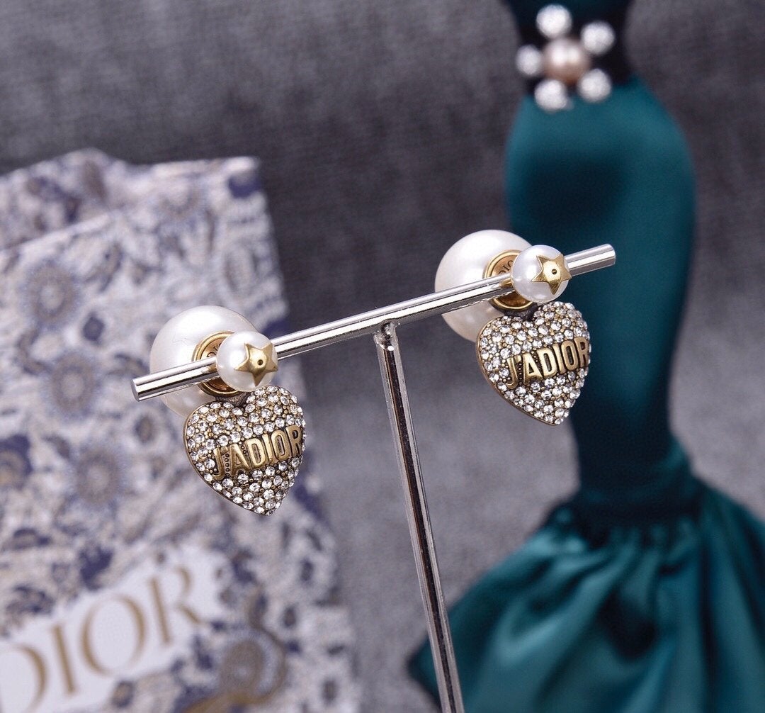 Luxury Crystal Pearl Earrings