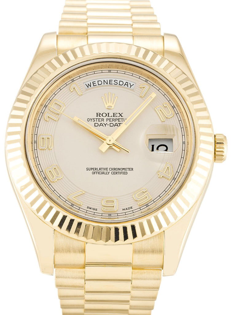 Replica Rolex Day-Date II 41mm Ivory Dial 218238