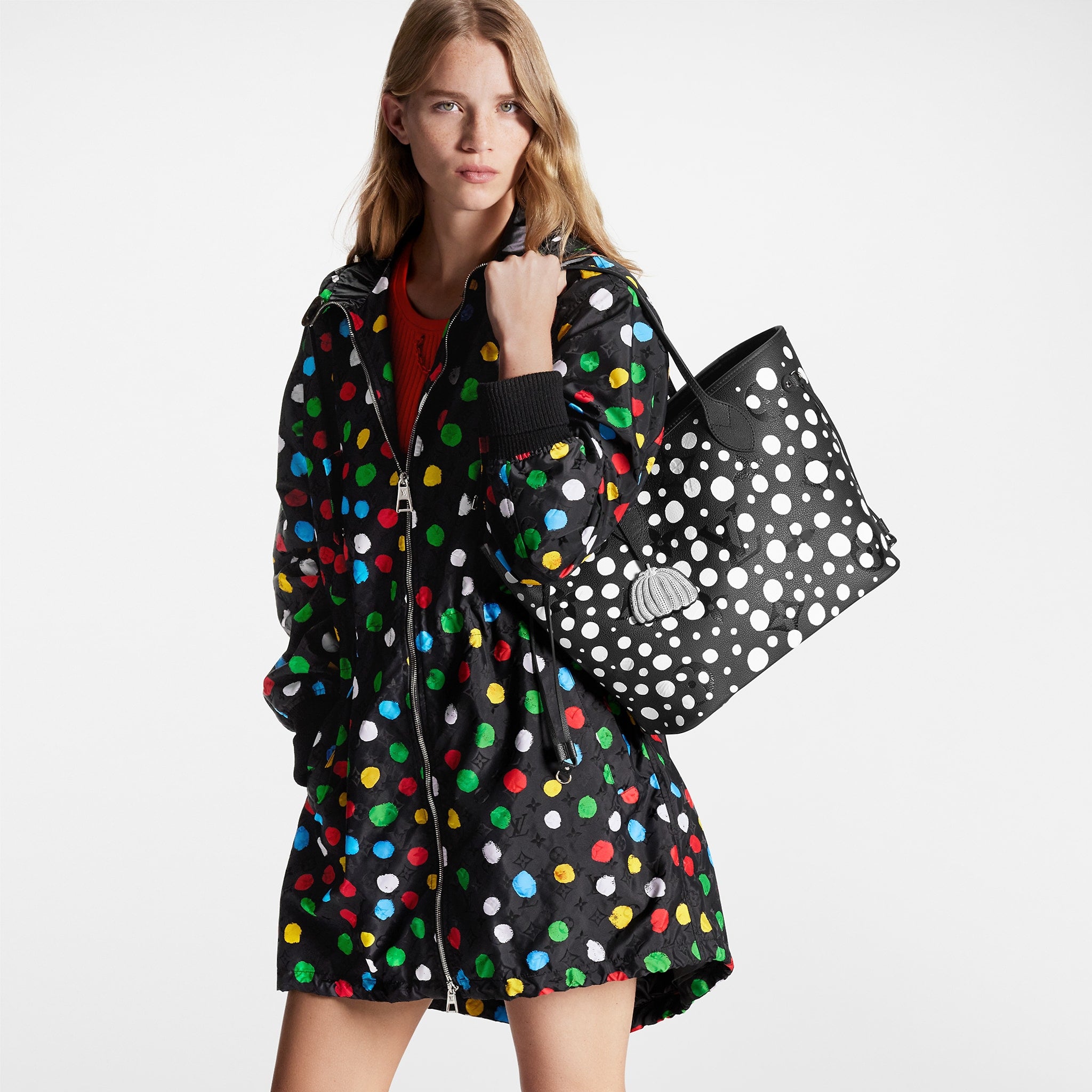 LV M46390 LV x YK Neverfull MM