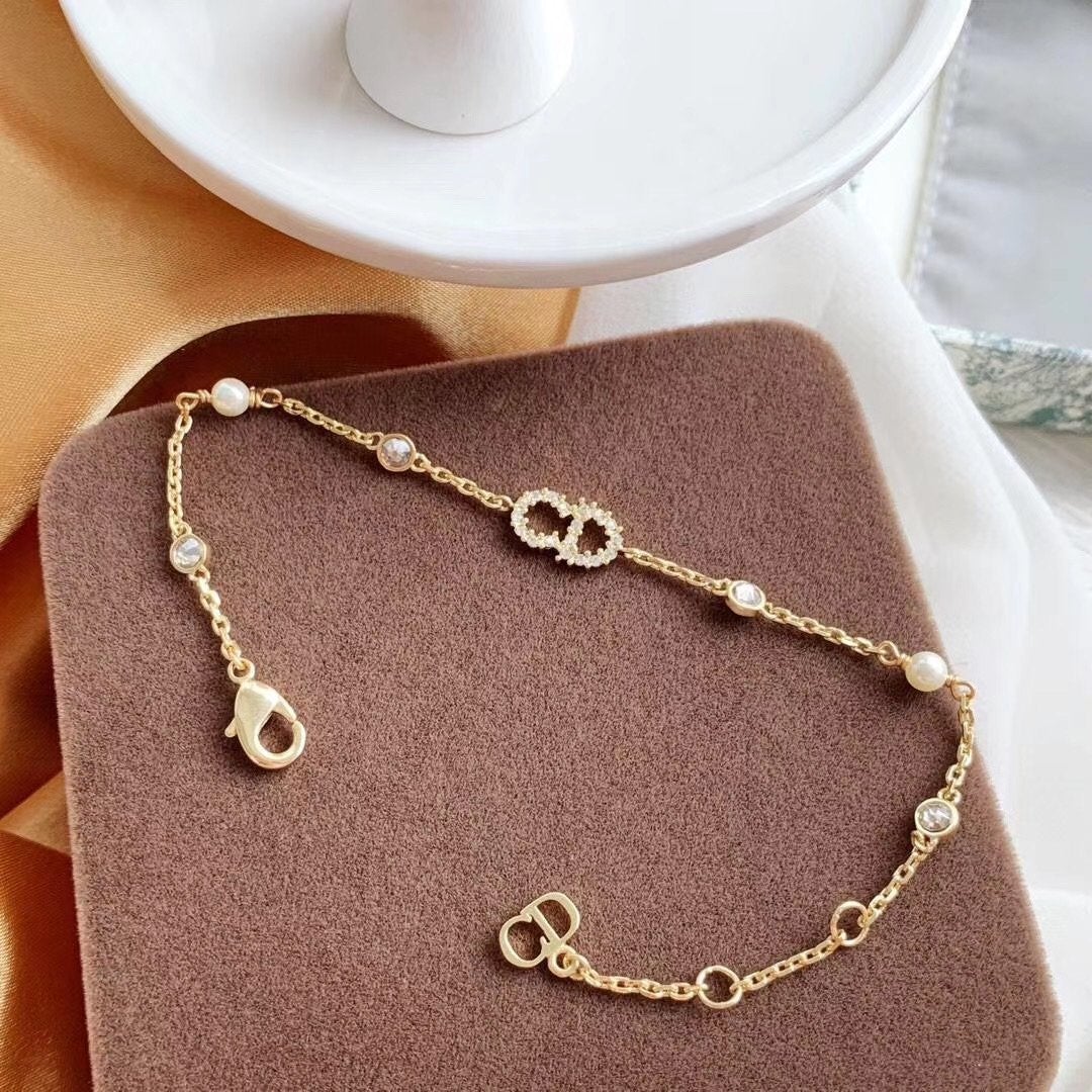 Diamond Classic Letter Bracelet