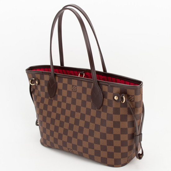 Louis Vuitton N51109 Neverfull PM Shoulder Bag Damier Ebene Canvas