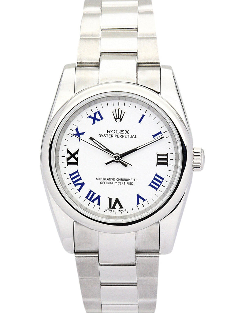 Replica Rolex Oyster Perpetual Lady 31mm White Dial 177200