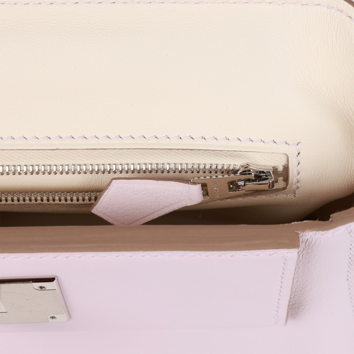 Hermès Mini 24/24 Bag Mauve Pale Verso Evercolor and Swift Palladium Hardware