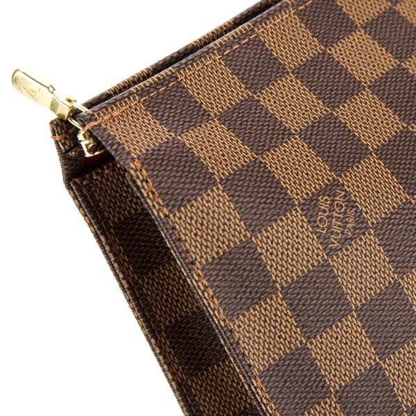 LV Damier Ebene Clutches Brown