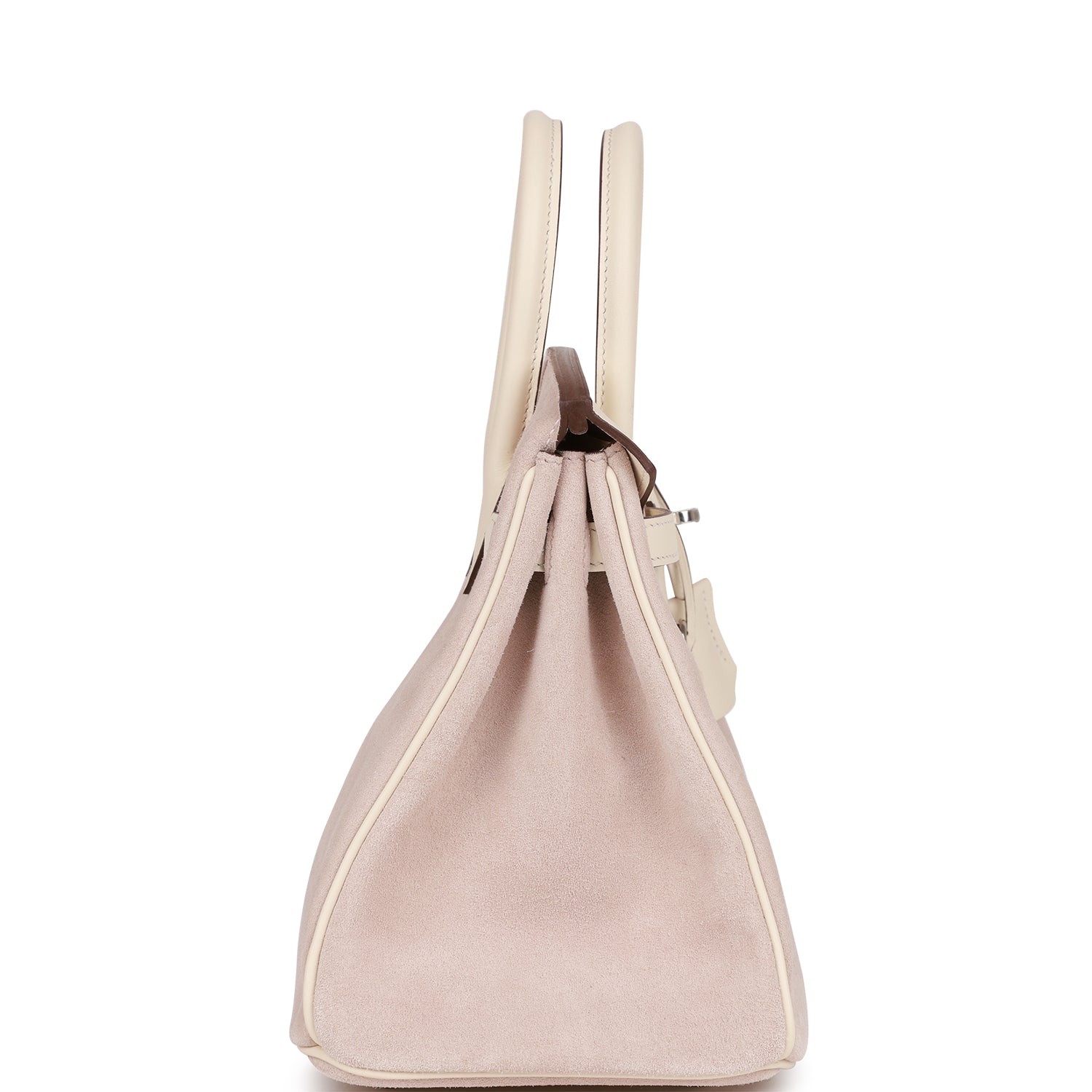 Hermès Birkin 25 Glycine Grizzly and Nata Swift Palladium Hardware