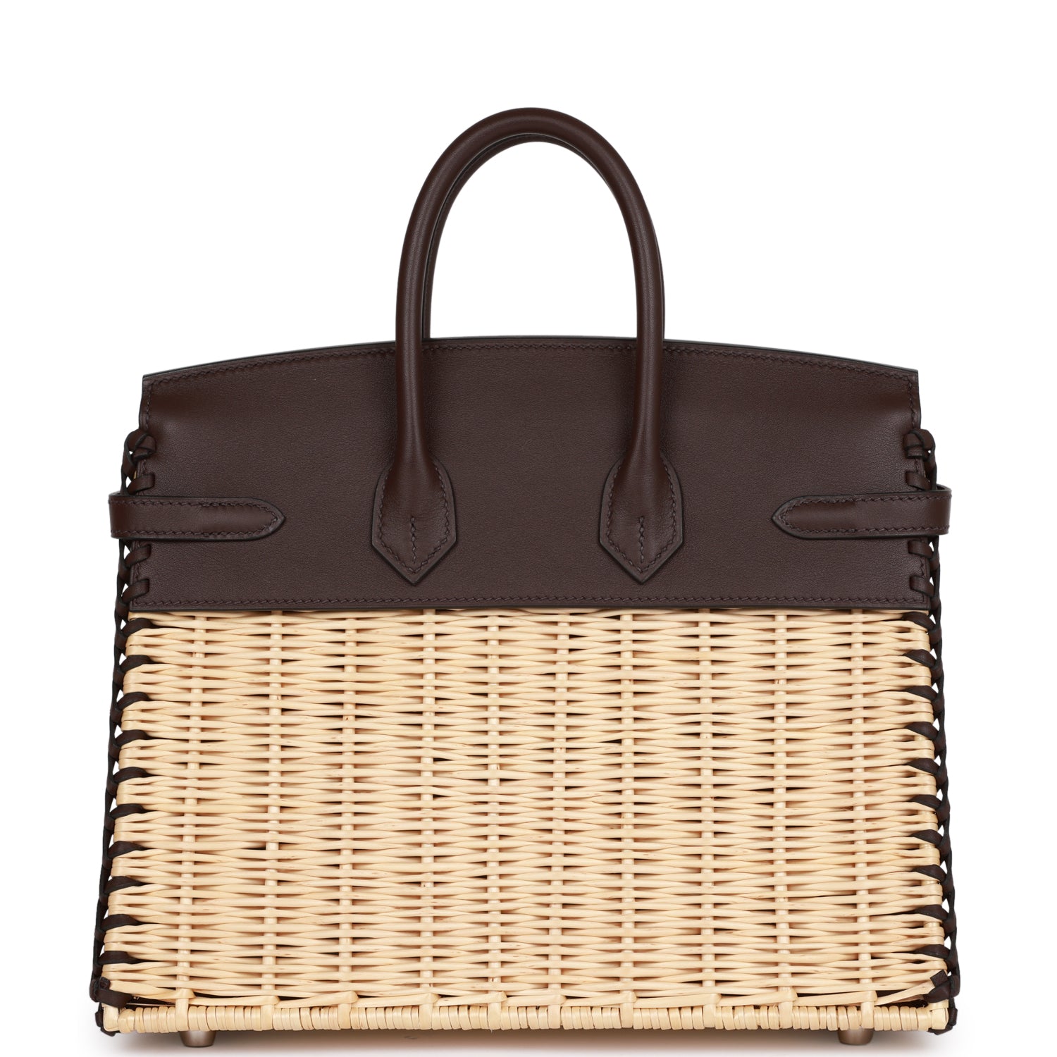 Hermès Picnic Sellier Birkin 25 Rouge Sellier Swift Palladium Hardware