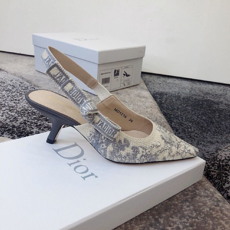 Jacquard Embroidered Bow Sandals