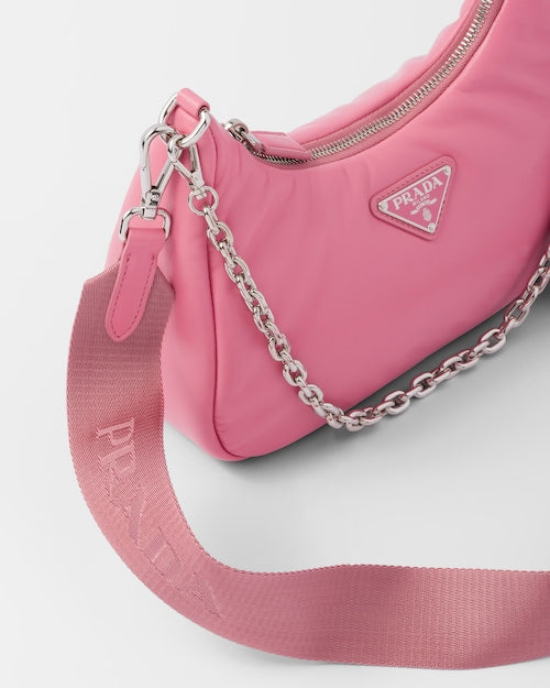 Padded nappa-leather Prada Re-Edition shoulder bag - Geranium Pink