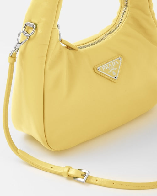 Prada Soft padded nappa leather mini-bag - Citron Green
