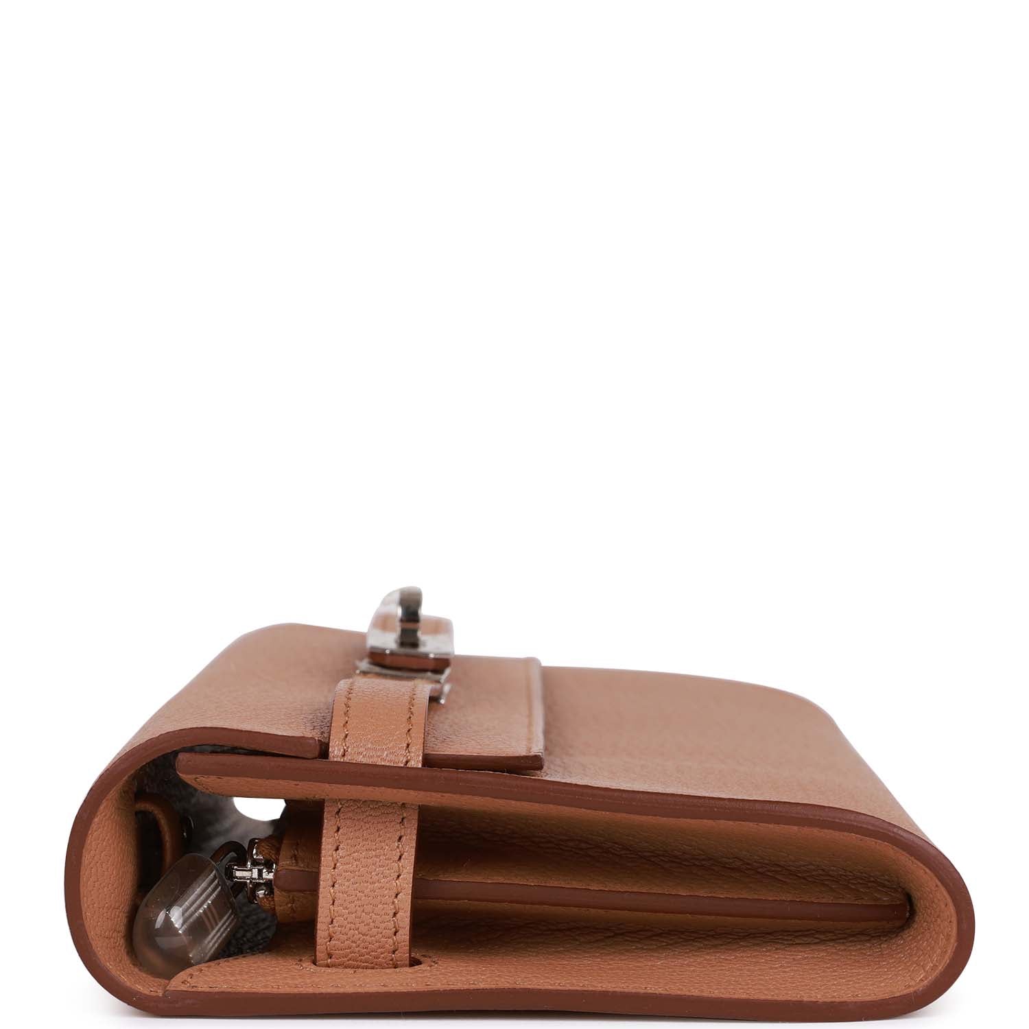 Hermès Kelly Wallet To Go Quebracho Chevre Palladium Hardware