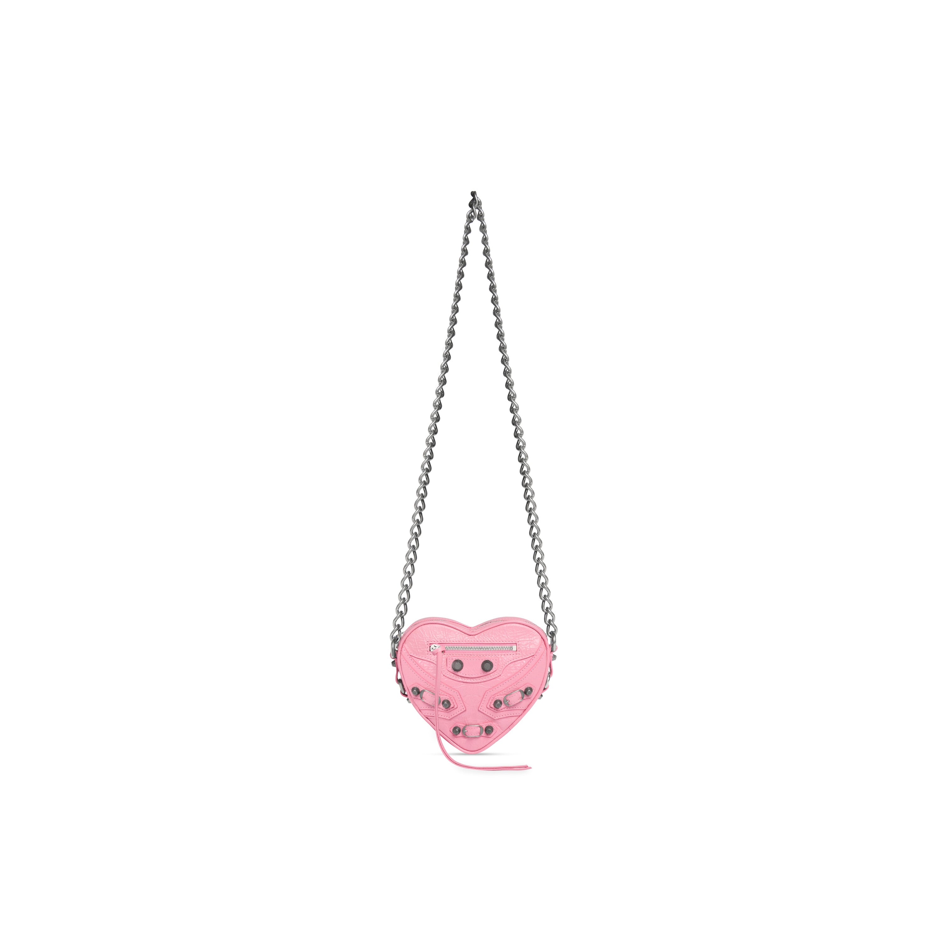WOMEN'S LE CAGOLE HEART MINI BAG IN PINK