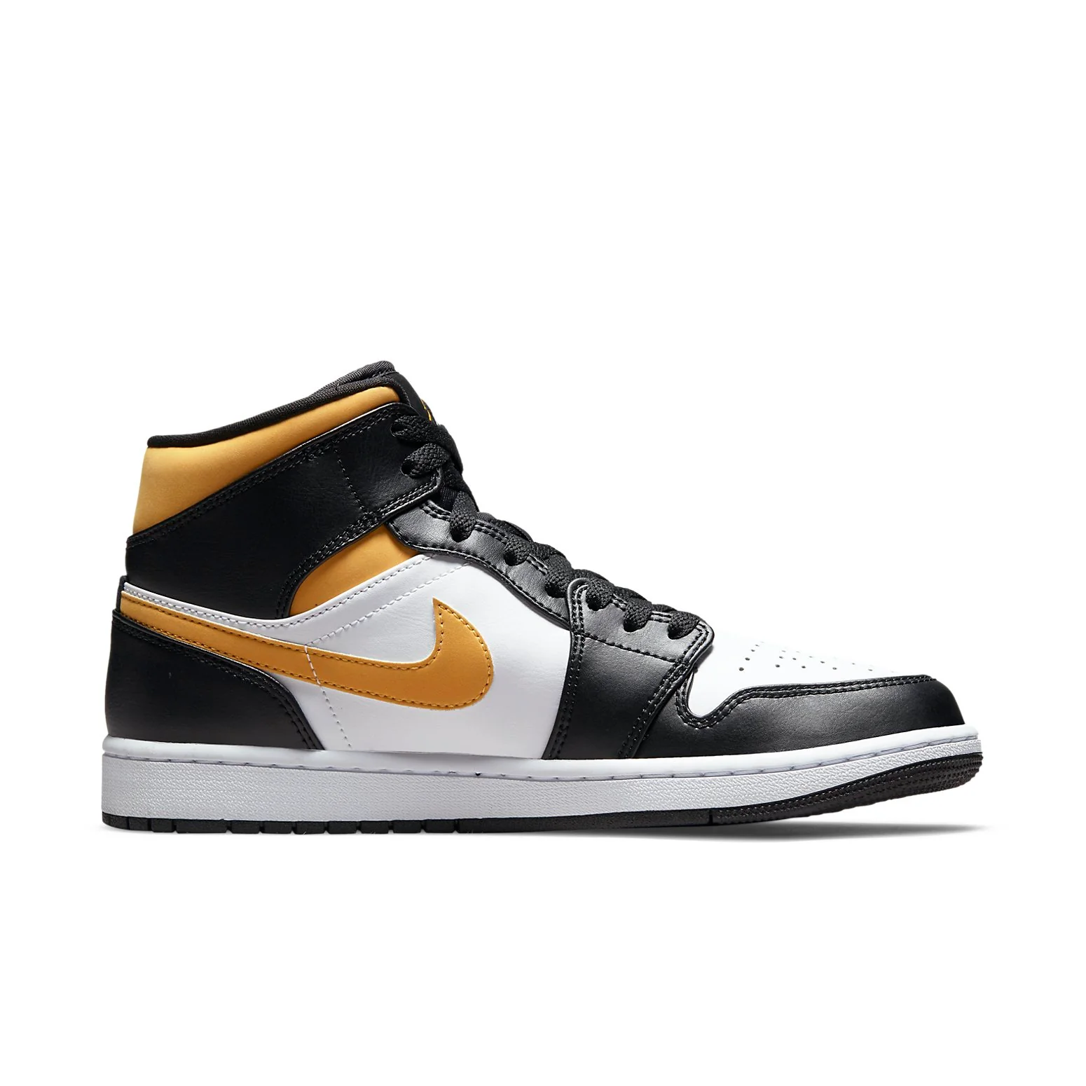 Air Jordan 1 Mid 'Black University Gold' 554724-177