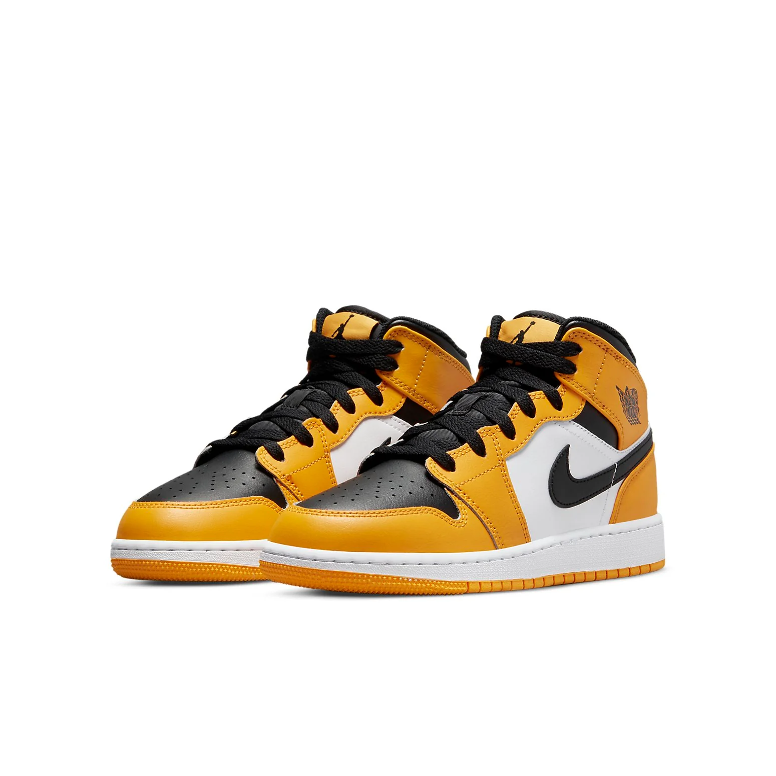 (GS) Air Jordan 1 Mid 'Reverse Yellow Toe' 554725-701