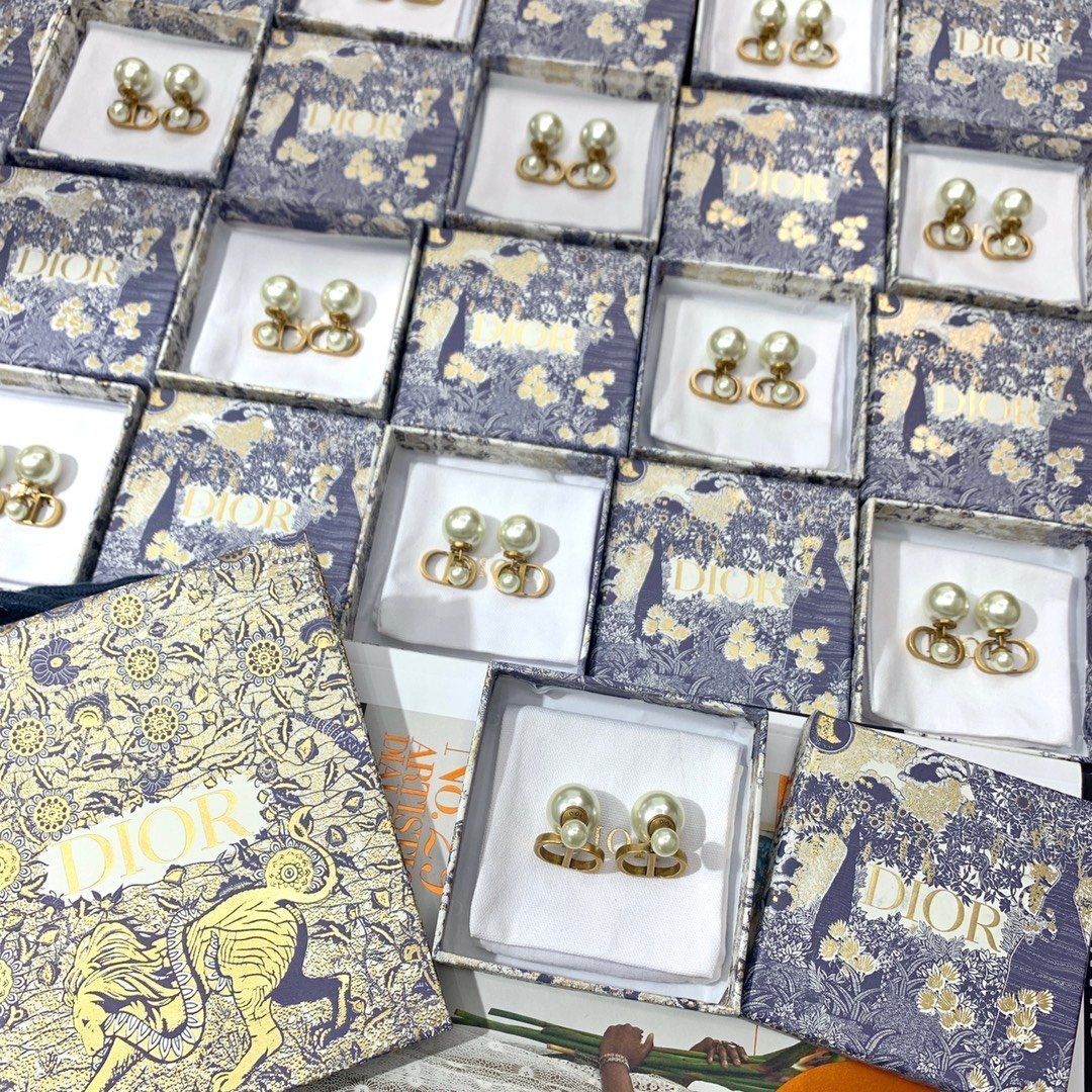 Pearl Retro Metal Fashion Earrings