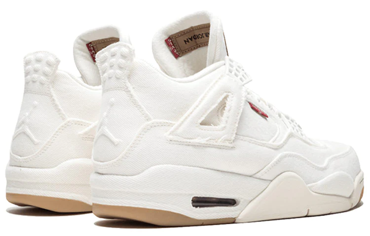 Levi's x Air Jordan 4 Retro 'White Denim' AO2571-100