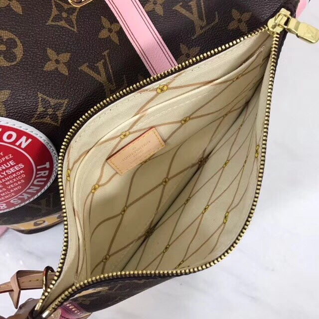 LV Neverfull MM Summer Trunk Monogram M41390