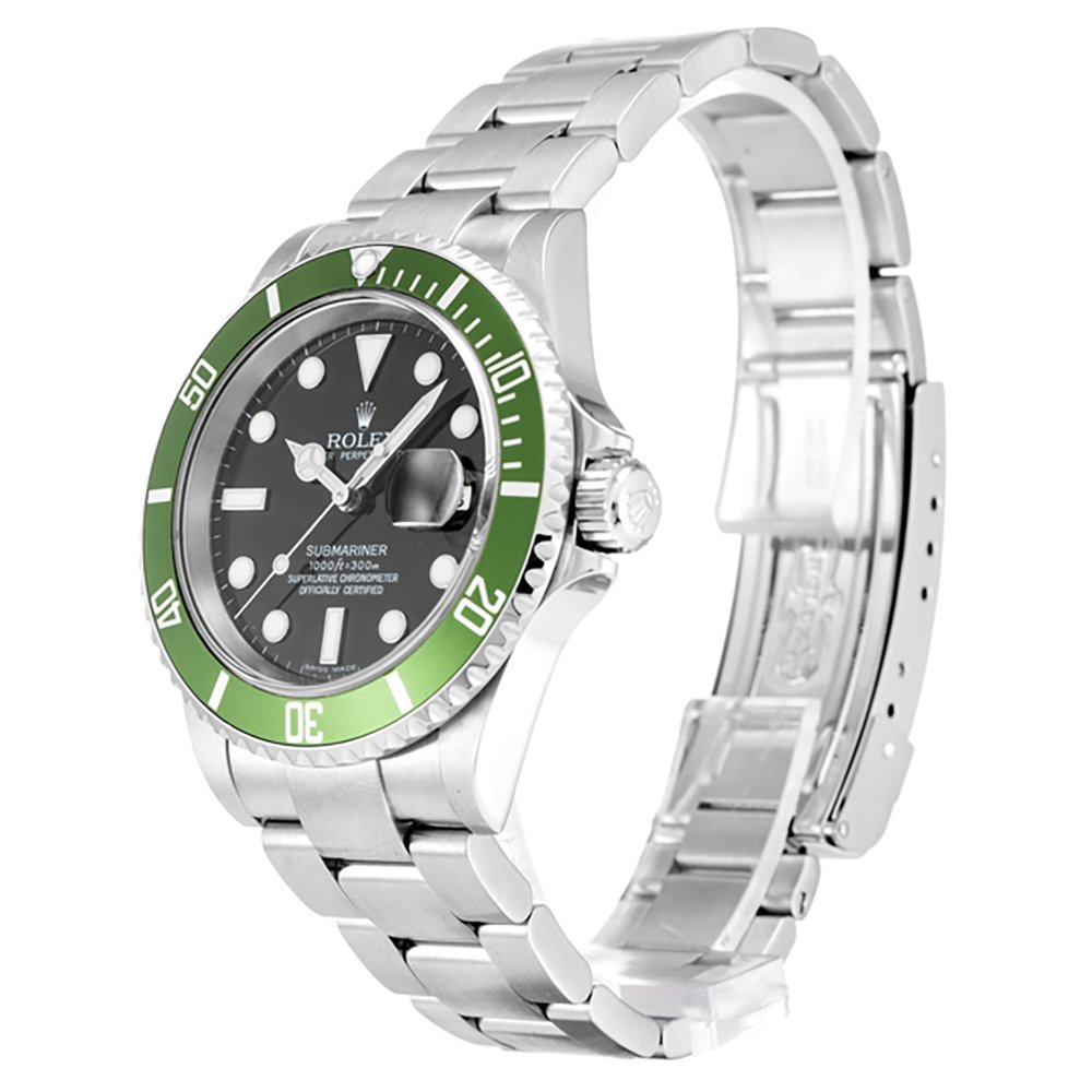 Replica Rolex Submariner 40mm Black Dial 16610LV Kermit
