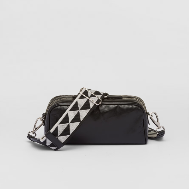 Prada Nappa antique leather multi-pocket shoulder bag