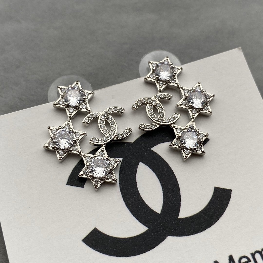 Star Rhinestone Earrings