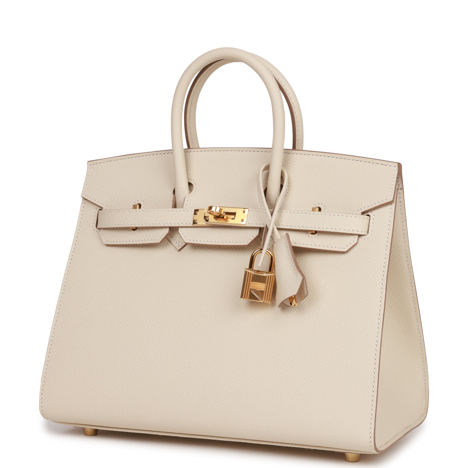 Hermès Birkin Sellier 25 Craie Epsom Gold Hardware