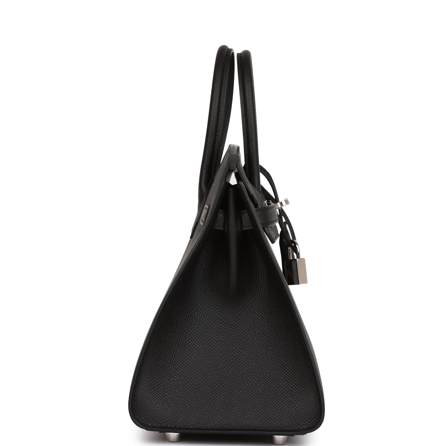 Hermès Birkin Sellier 25 Black Epsom Palladium Hardware