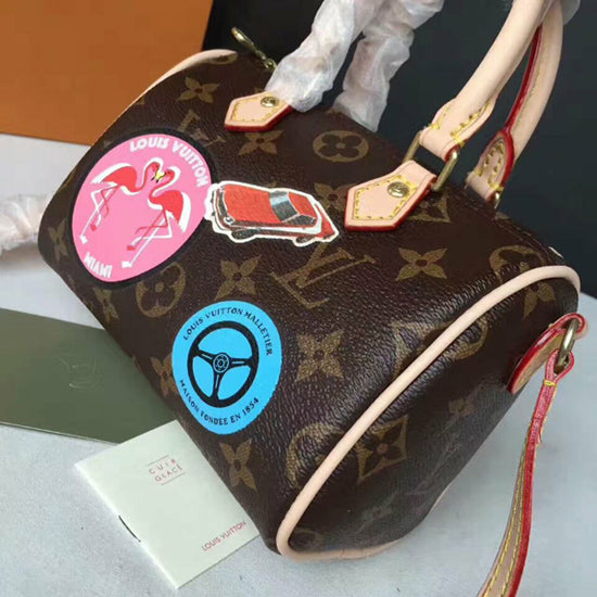 LV M62208 Nano Speedy Crossbody Bag Monogram Canvas