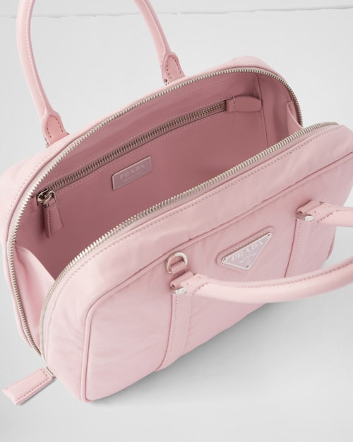 Prada Medium antique nappa leather top handle bag - Alabaster Pink