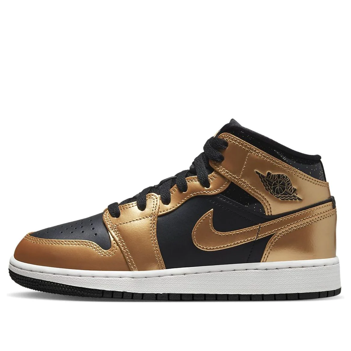(GS) Air Jordan 1 Mid SE 'Metallic Gold Black' DR6967-071