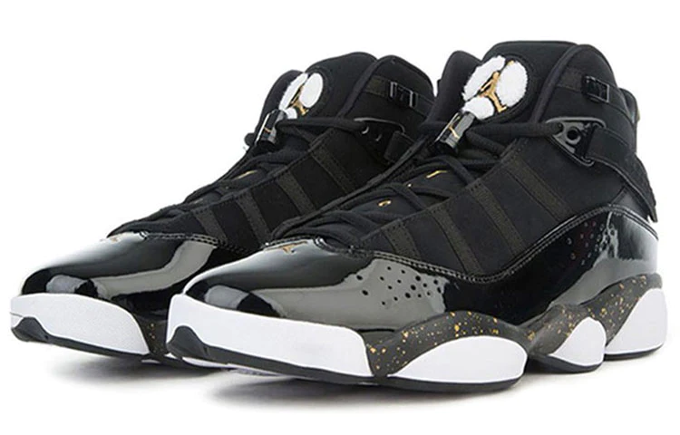 Air Jordan 6 Rings 'Black Metallic Gold' 322992-007