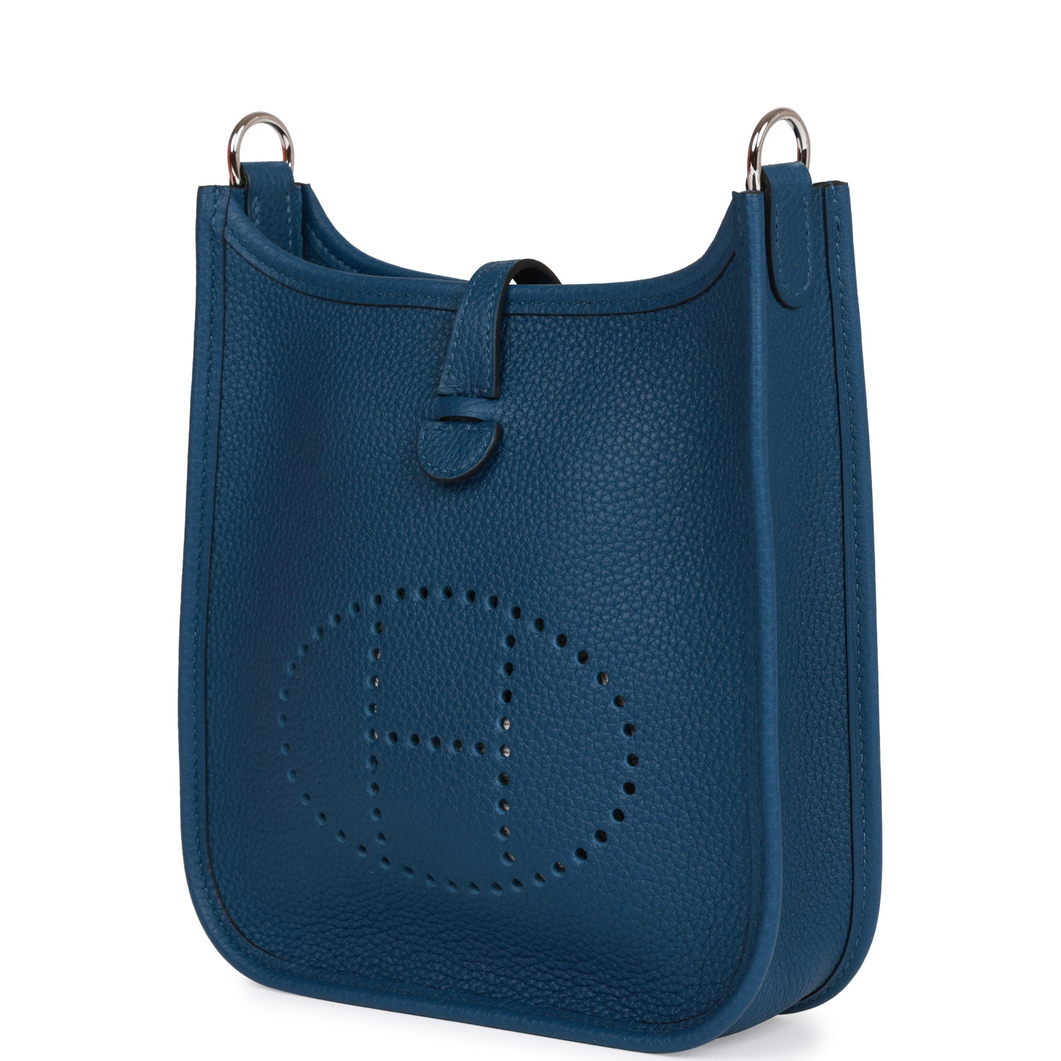 Hermès Evelyne TPM Bag Deep Blue Maurice Palladium Hardware