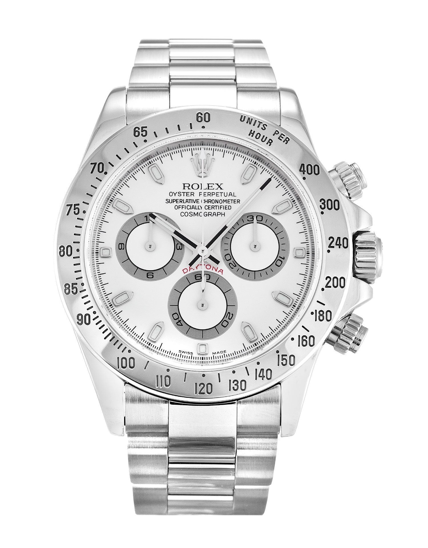 Replica Rolex Daytona 40mm White Dial 116520
